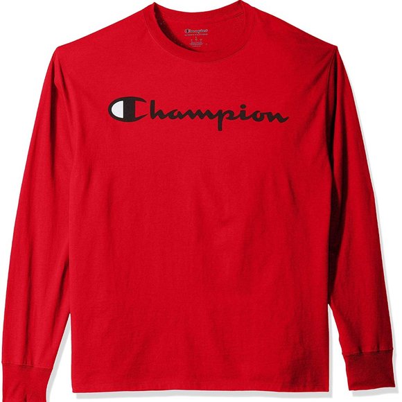 Champion Other - Champion Big Men's Active Signature Long Sleeve Tee  Burgundy NEW/MWT!